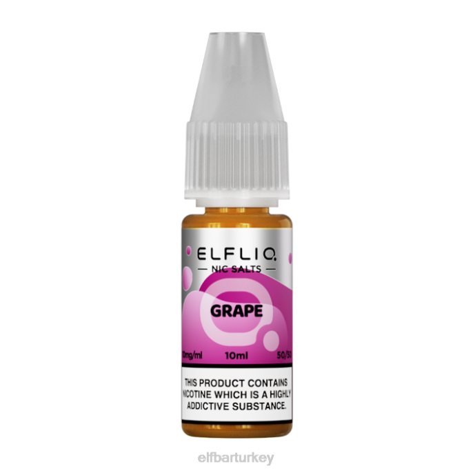 VVZ4192 elfbar elfliq nic tuzları - üzüm - 10ml-20 mg/ml klasik