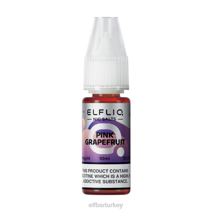 VVZ4202 elfbar elfliq pembe greyfurt nic tuzları - 10ml-10 mg/ml klasik