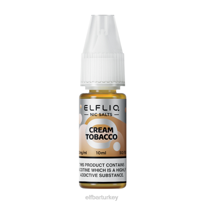 VVZ4211 elfbar elfliq krem ​​tütün nic tuzları -10ml-10 mg/ml klasik
