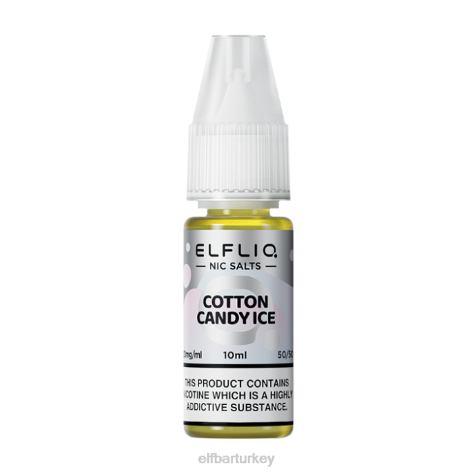 VVZ4213 elfbar elfliq pamuk şekeri buz tuzu - 10ml-10 mg/ml klasik