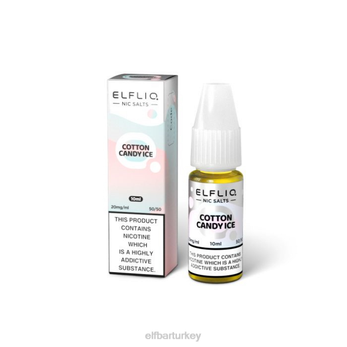 VVZ4214 elfbar elfliq pamuk şekeri buz tuzu - 10ml-20 mg/ml klasik