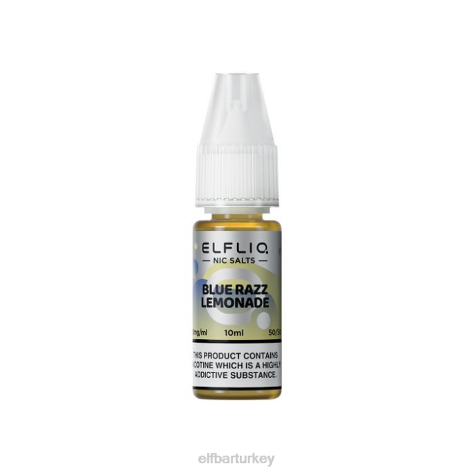 VVZ4217 elfbar elfliq mavi razz limonata güzel tuzlar - 10ml-10 mg/ml klasik