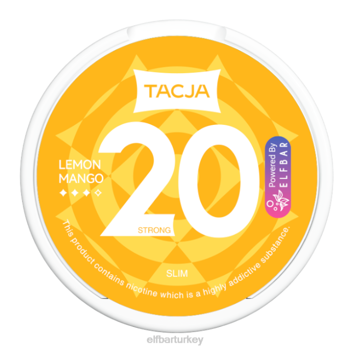 VVZ4224 elfbar tacja nikotin kesesi - limonlu mango - 1pk-20mg/g klasik