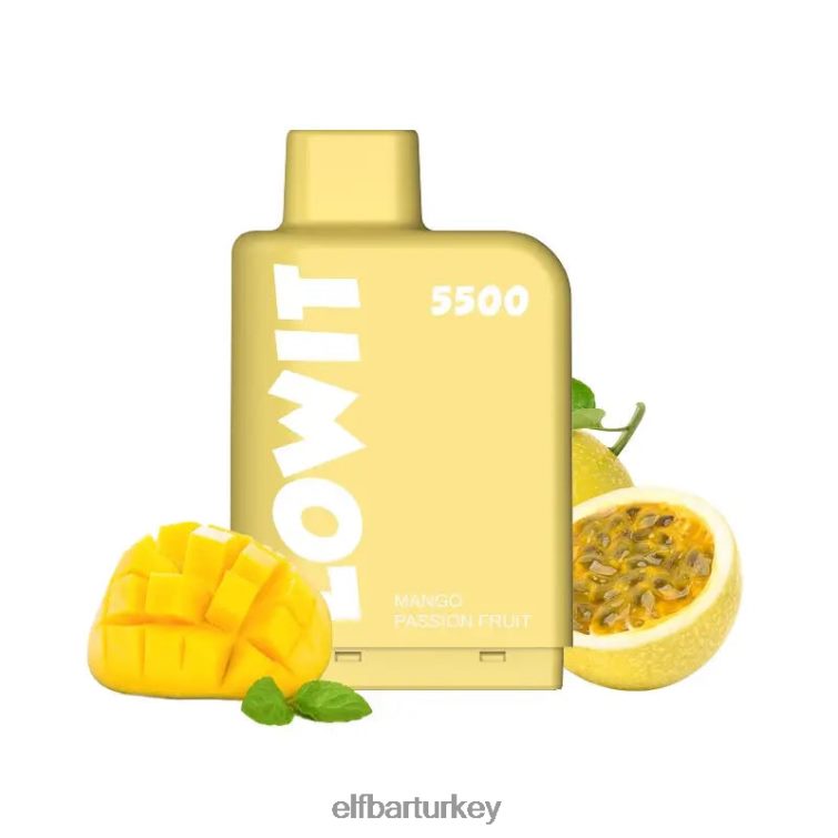 ELFBAR önceden doldurulmuş kapsül lowit 5500 puf %2 nic TLB008146 mango tutku meyvesi