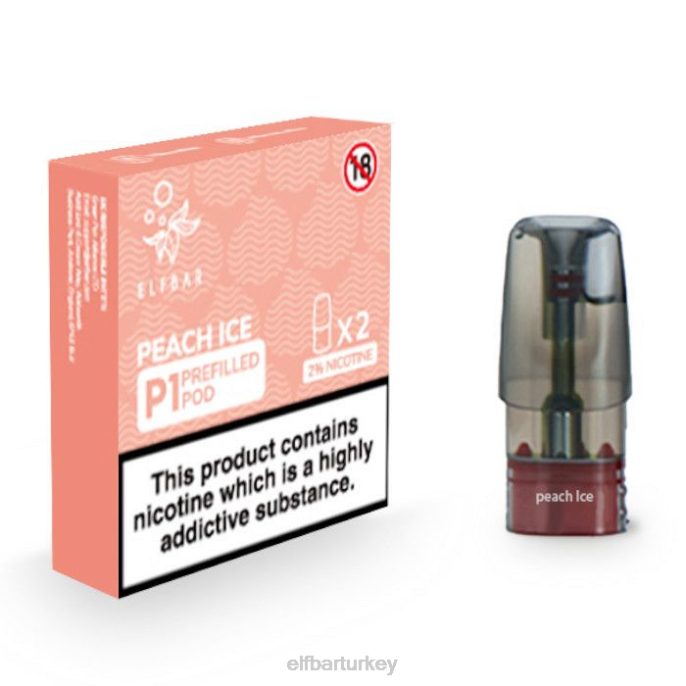 VVZ4152 elfbar mate 500 p1 önceden doldurulmuş kapsüller - 20 mg (2 paket) şeftalili buz