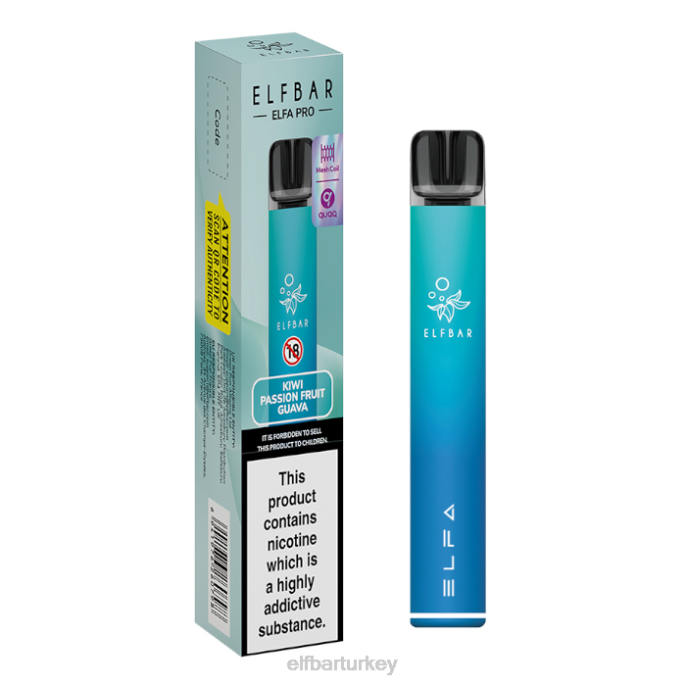 VVZ476 elfbar elfa pro pod kiti - şarj edilebilir alacakaranlık yeşili + limon ve misket limonu önceden doldurulmuş kapsül
