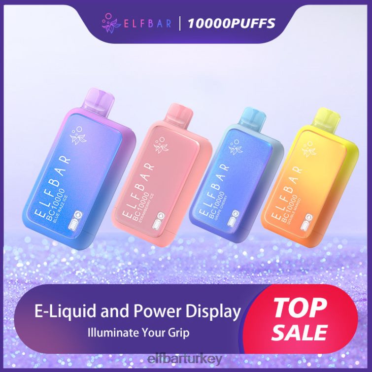 ELFBAR en iyi lezzet tek kullanımlık vape bc10000 en çok satan TLB00810 mavi razz buz
