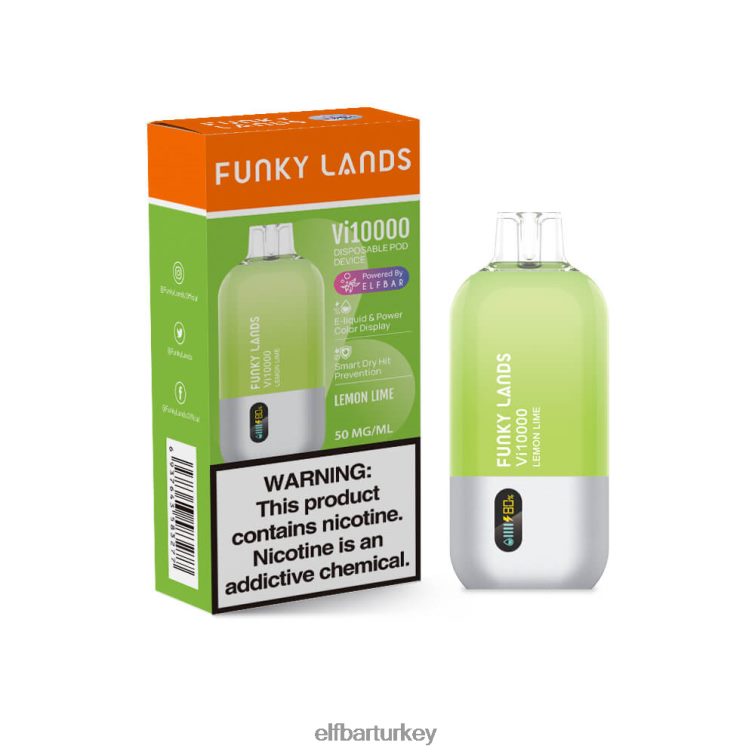 ELFBAR funkylands en iyi lezzet tek kullanımlık vape vi10000 buzlu serisi TLB008156 kızılcık üzüm ikilisi buz