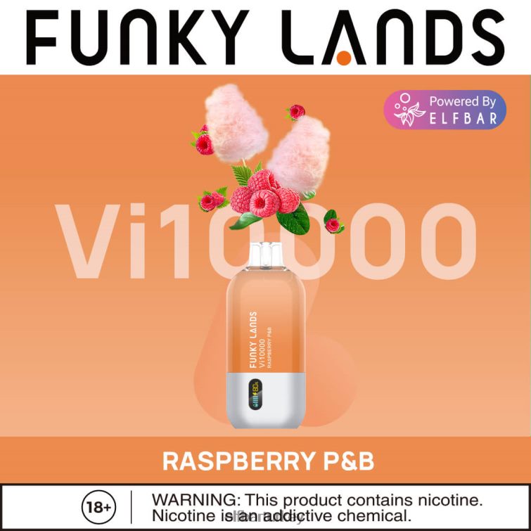 ELFBAR funkylands tek kullanımlık vape vi10000 ponponları TLB008167 ahududu p&b