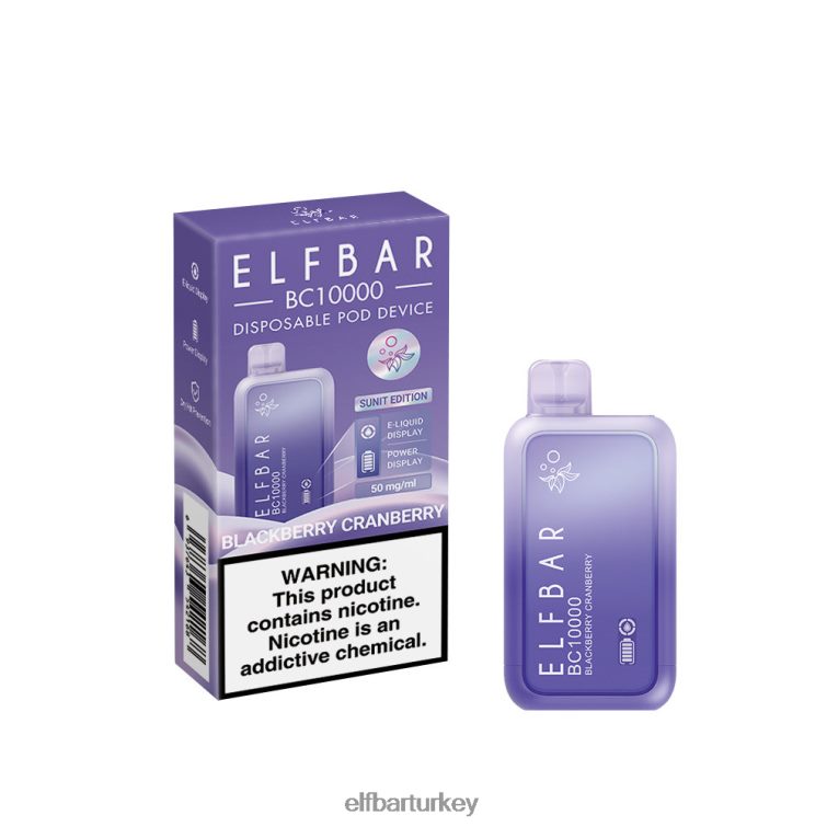 ELFBAR tek kullanımlık vape yeni bc10000 10000puffs TLB00835 böğürtlen kızılcık