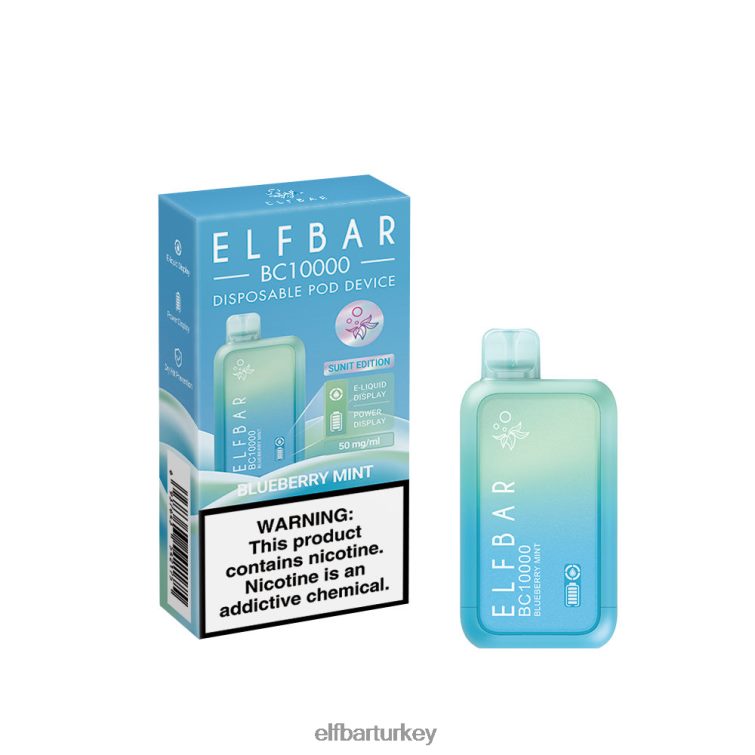 ELFBAR tek kullanımlık vape yeni bc10000 10000puffs TLB00837 yaban mersini nane
