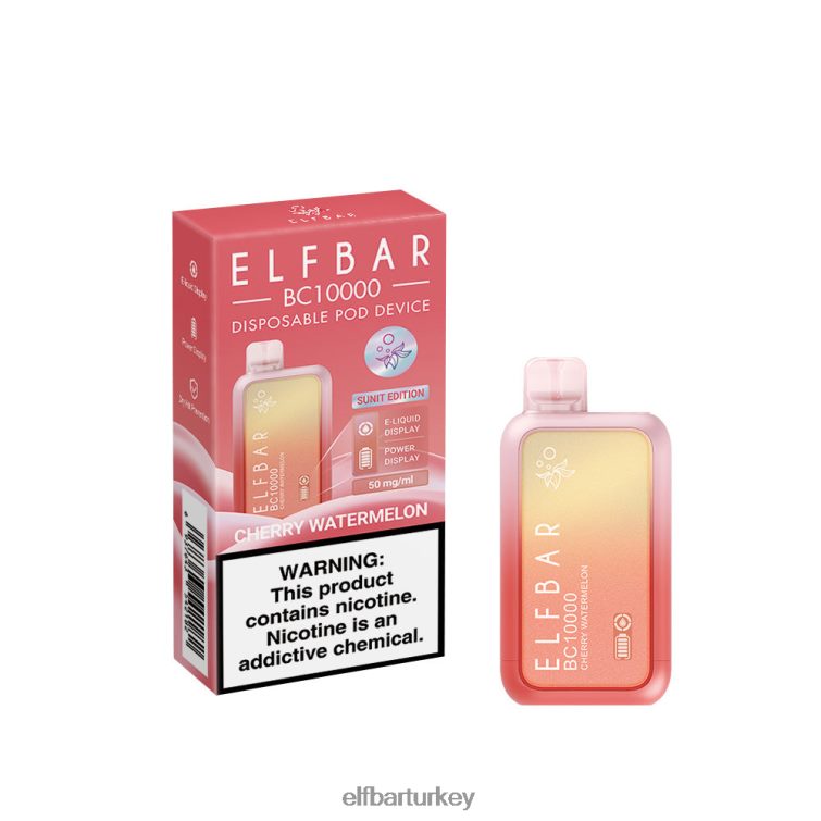 ELFBAR tek kullanımlık vape yeni bc10000 10000puffs TLB00838 kiraz karpuz