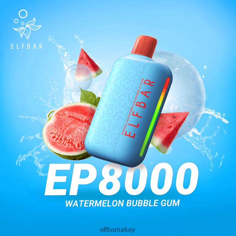 ELFBAR tek kullanımlık vape yeni ep8000 ponponları TLB00866 karpuzlu sakız