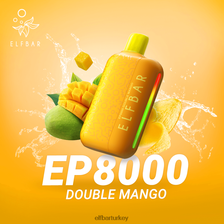ELFBAR tek kullanımlık vape yeni ep8000 ponponları TLB00868 çift ​​mango