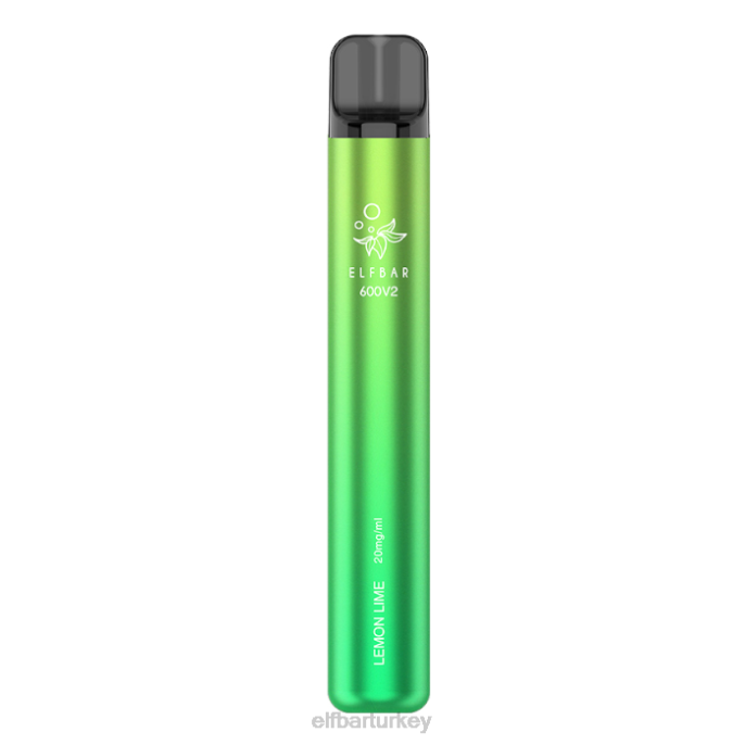 VVZ415 elfbar 600v2 tek kullanımlık elektronik sigara - 20 mg limon dilimi