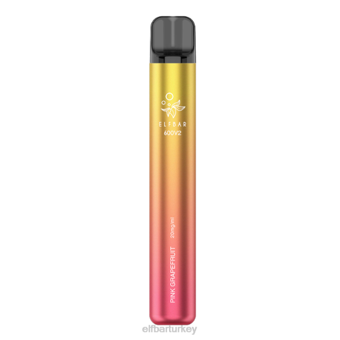 VVZ419 elfbar 600v2 tek kullanımlık elektronik sigara - 20 mg pembe greyfurt