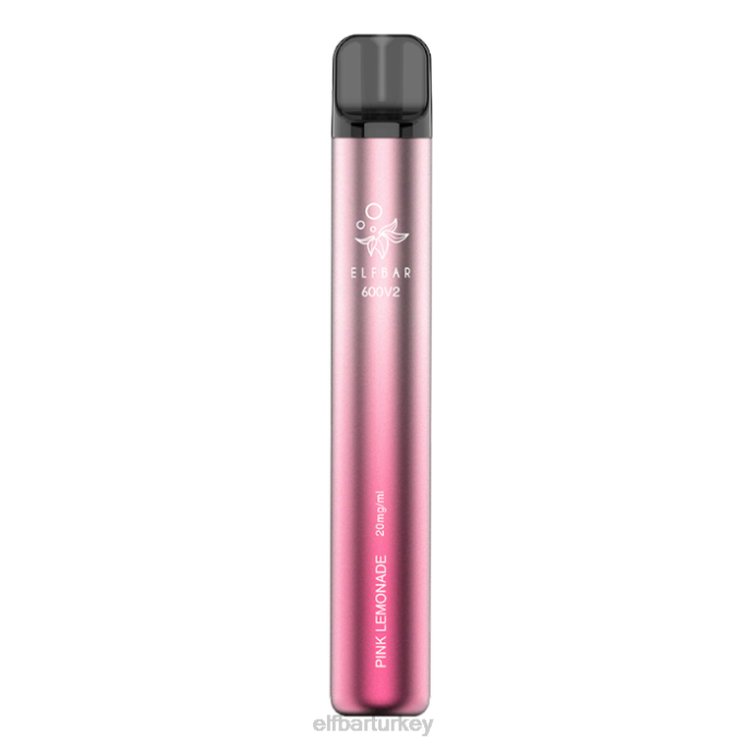 VVZ47 elfbar 600v2 tek kullanımlık elektronik sigara - 20 mg pembe limonata